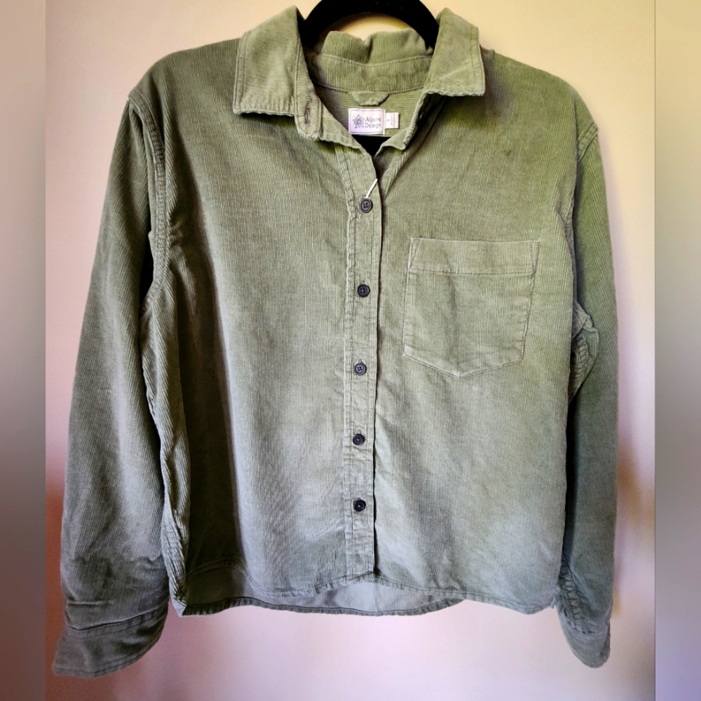 Brand New Alpine Design Green Cord Women's Small Shirt